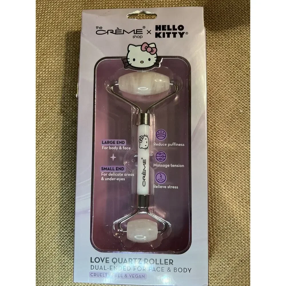 HELLO KITTY Love Dual End Quartz Roller for Face and Body-Brand New